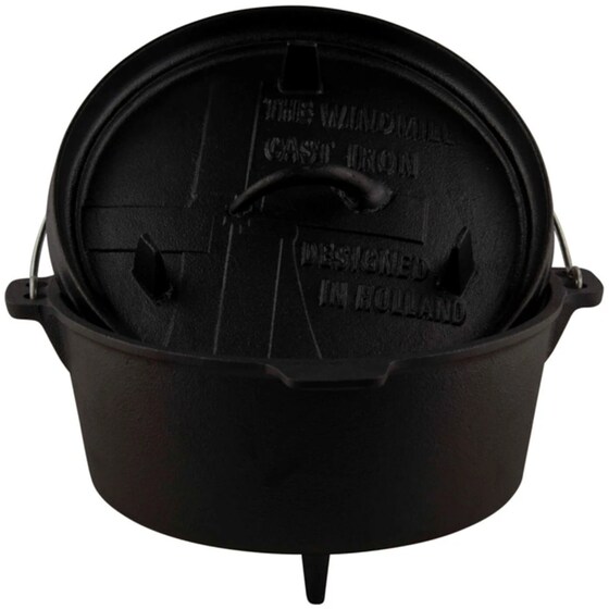 Μαντεμένια Γάστρα Dutch Oven THE WINDMILL TWM009 3.8 L Μαύρο image 1