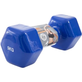 Βαράκι Εξάγωνο 9kg Amila 44123 Βινυλίου από Χυτοσίδηρο - Μπλε