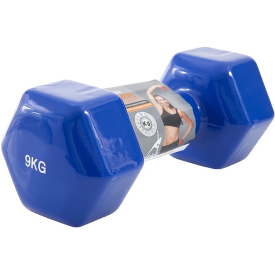 Βαράκι Εξάγωνο 9kg Amila 44123 Βινυλίου από Χυτοσίδηρο - Μπλε image 0