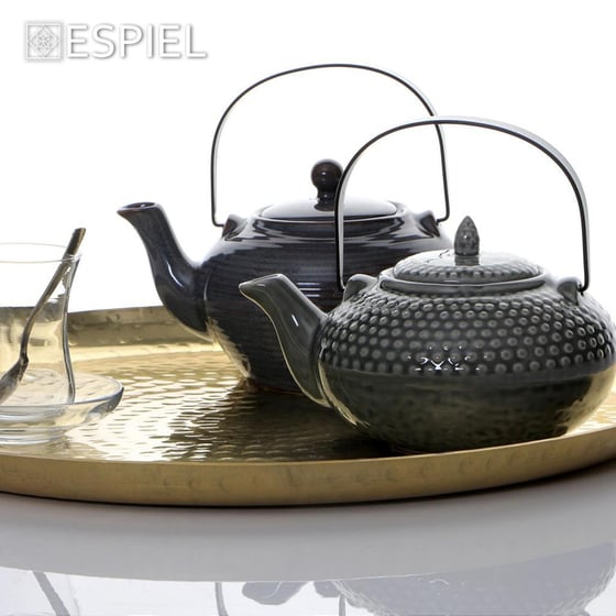 Δίσκος Διακόσμησης Espiel Lak312k2 από Αλουμίνιο Φ29.5x2 cm - Χρυσός image 4