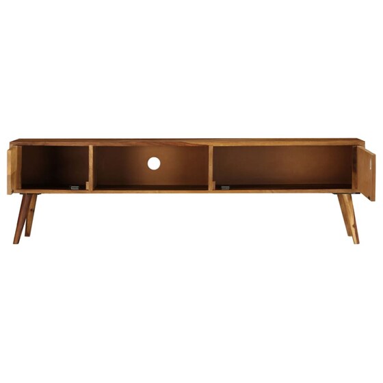 Έπιπλο Τηλεόρασης VidaXL Ξύλινο 140x30x40cm - Kαφέ/Λευκό image 1