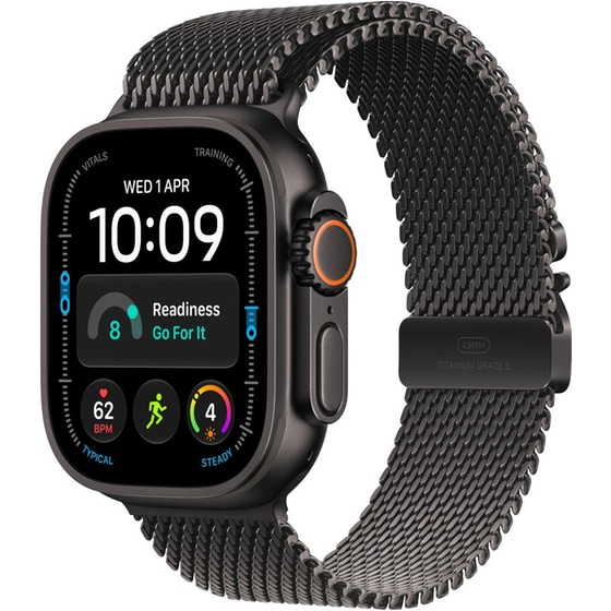 Apple Watch Ultra 4 GPS + Cellular 49mm Natural Titanium Case with Natural Titanium Milanese Loop - M image 0