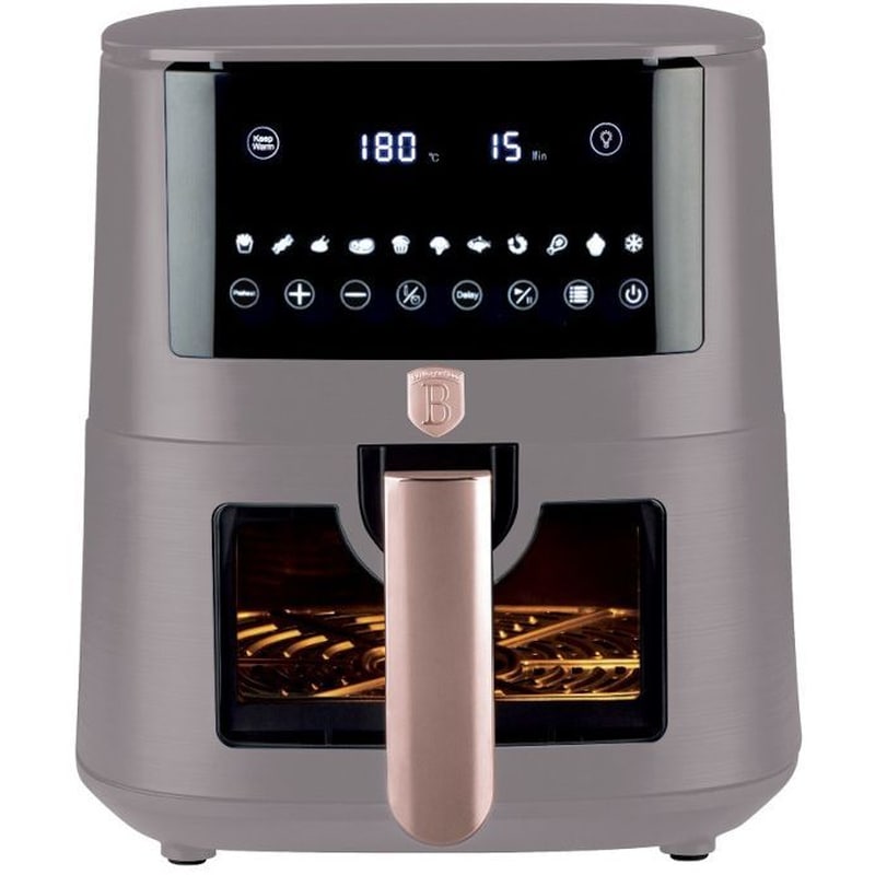 BERLINGER HAUS BERLINGER HAUS BH-9608 με Αποσπώμενο Κάδο 1650 W 8 L Γκρι Φριτέζα Αέρος