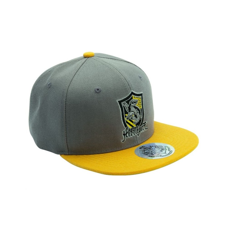 ABYSSE CORP Καπέλο Abysse Corp Harry Potter Snapback Cap Hufflepuff Γκρι/Κίτρινο