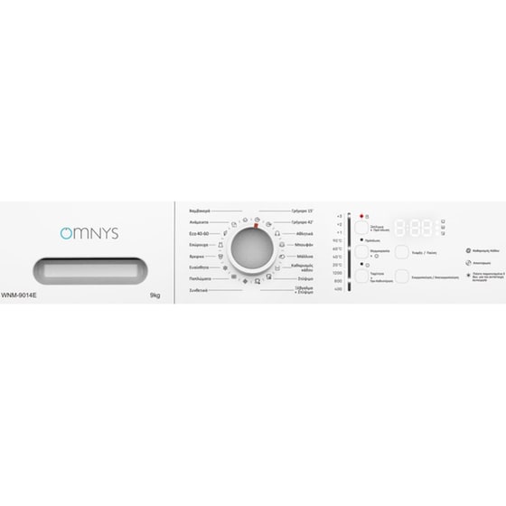 OMNYS WNM-9014E 9 kg 1.200 Στροφές Λευκό Πλυντήριο Ρούχων image 2