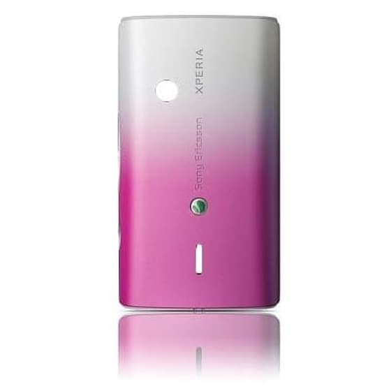Sony Ericsson X8 Xperia Battery Cover White-pink Or image 0