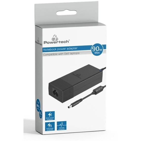 Φορτιστής POWERTECH PT-1083 για laptop Dell με υποδοχή 4.5x3.0mm - 90 W image 1