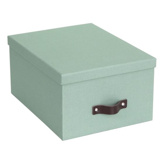 Κουτί Αποθήκευσης με Καπάκι Bisco Box Gustav Ύφασμάτινο - Teal image 0