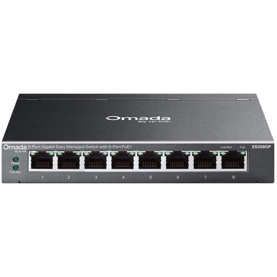 TP-Link ES208GP V1.0 Network Switch Managed Gigabit Ethernet (1000 Mbps) image 0