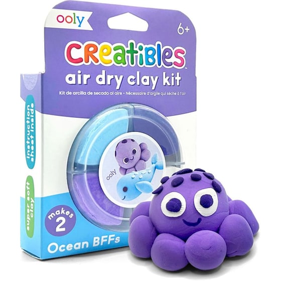 Πηλός Ooly Creatibles Mini Air Dry Clay Kit - Ocean BFFs image 2