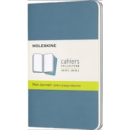 Σημειωματάριο Moleskine Cahier Plain Pocket Μπλε (3 Τεμάχια)