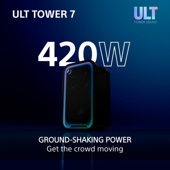 Party Speaker Sony ULT Tower 7 420W - Black image 2