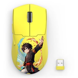 Redragon M918-AKB-PRO Gaming Ασύρματο Ποντίκι - Anime Yellow