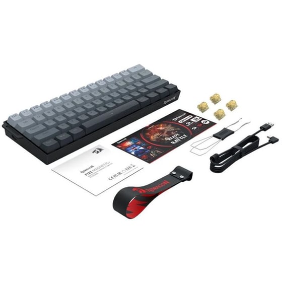Redragon Fizz RT K617GGB-RGB-MP Ενσύρματο Gaming Μηχανικό Πληκτρολόγιο με Magnetic διακόπτες - Μαύρο (US) image 7
