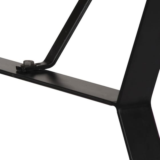 Τραπεζαρία Vidaxl από Μασίφ Ξύλο Μάνγκο 180x90x76 cm - Μαύρο/Καφέ image 5