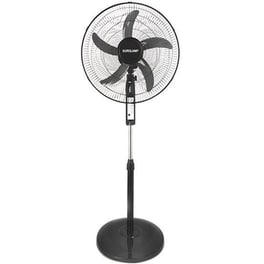 EUROLAMP 300-20013 Ανεμιστήρας Δαπέδου Με Ορθοστάτη Τηλεχειριστήριο 60W Μαύρο