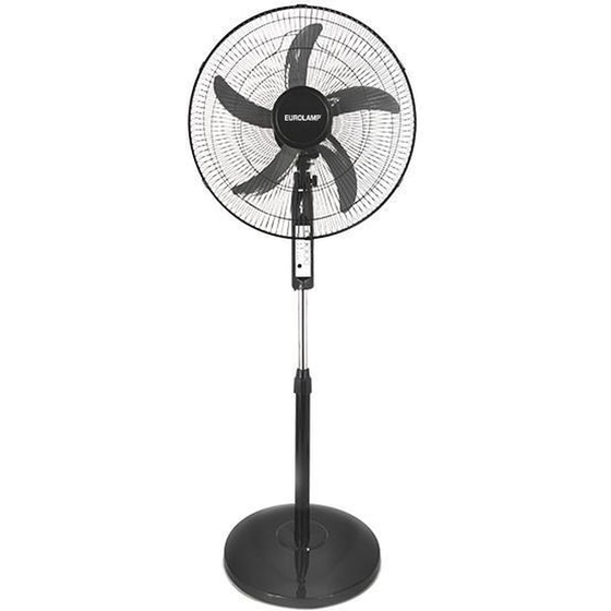 EUROLAMP 300-20013 Ανεμιστήρας Δαπέδου Με Ορθοστάτη  Τηλεχειριστήριο 60W Μαύρο image 0