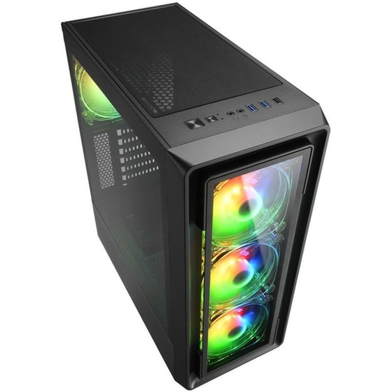 Κουτί Desktop Sharkoon TK4 RGB Gaming Midi Tower - Μαύρο image 2