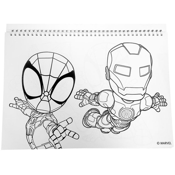 Μπλοκ&nbsp;Ζωγραφικής&nbsp;&&nbsp;Αυτοκόλλητα Gim&nbsp;40Φ. Spidey image 3