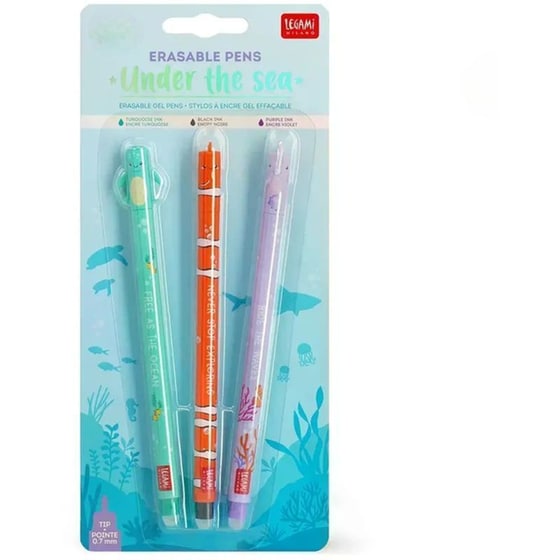Στυλό Gel Legami Erasable Under The Sea 0.7 mm (3 Τεμάχια) image 2
