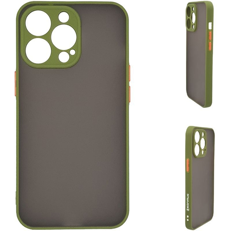Θήκη Apple iPhone 13 Pro - Sonique Color Button Bumper - Πράσινο