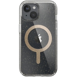 Θήκη Apple iPhone 15 - Speck Presidio Lux Glitter MagSafe - Clear/Gold Glitter