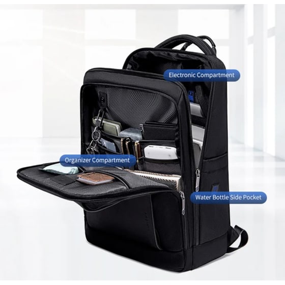 Τσάντα Laptop Arctic Hunter B00550 15.6" Αδιάβροχη - Μαύρο image 3