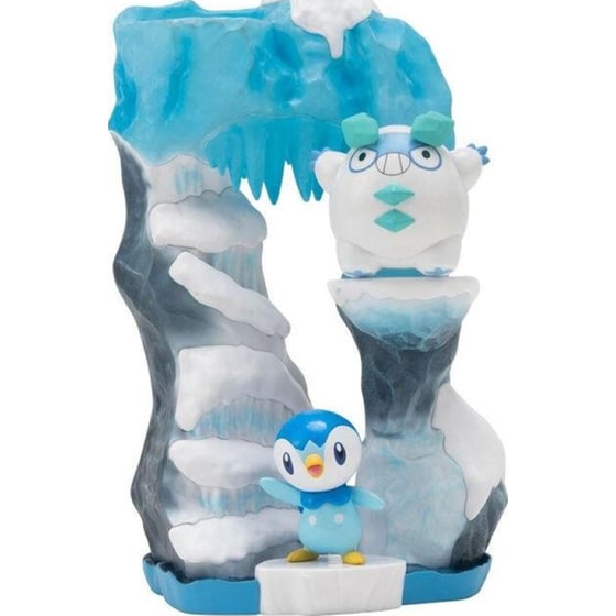 Φιγούρες Jazwares Pokemon Select - Snowy Glacier Environment Piplup And Galarian Darumaka (15cm) image 1