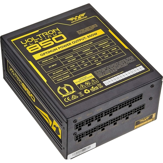 Τροφοδοτικό Υπολογιστή Armaggeddon Voltron VG850 Full Modular 850W 80+ Platinum - Μαύρο image 1