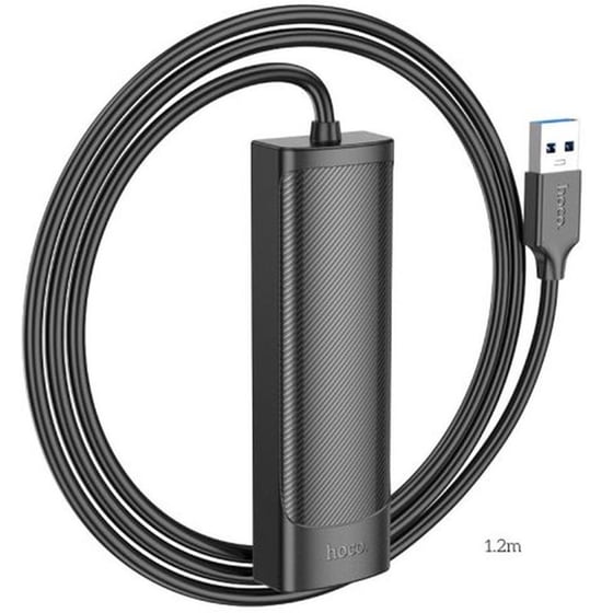 USB Hub Hoco HB41 USB 3.0 με 4 θύρες - Μαύρο image 2