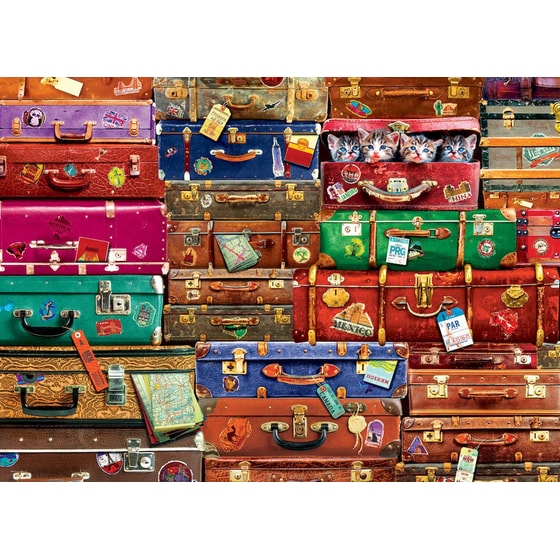 Παζλ Eurographics Travel Suitcases (1000 Κομμάτια) image 1