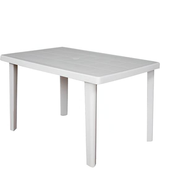 Τραπέζι Εξωτερικού Χώρου Woodwell από Πλαστικό 100x67x72 cm - Λευκό image 0