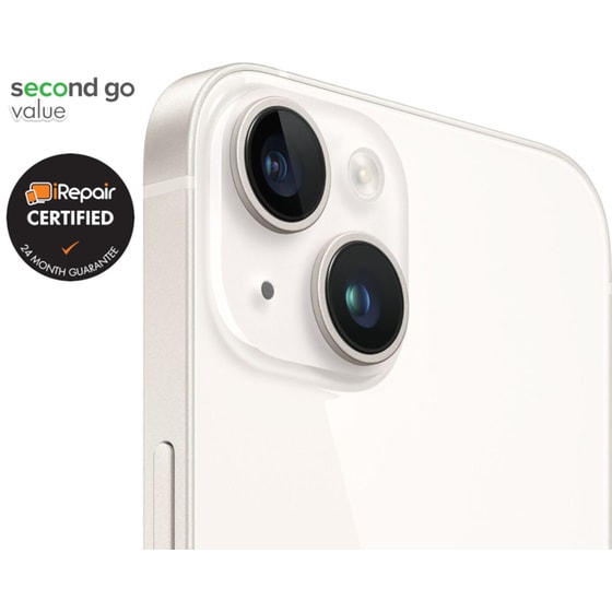Μεταχειρισμένο Apple iPhone 14 128GB Starlight second go value Certified by iRepair image 5