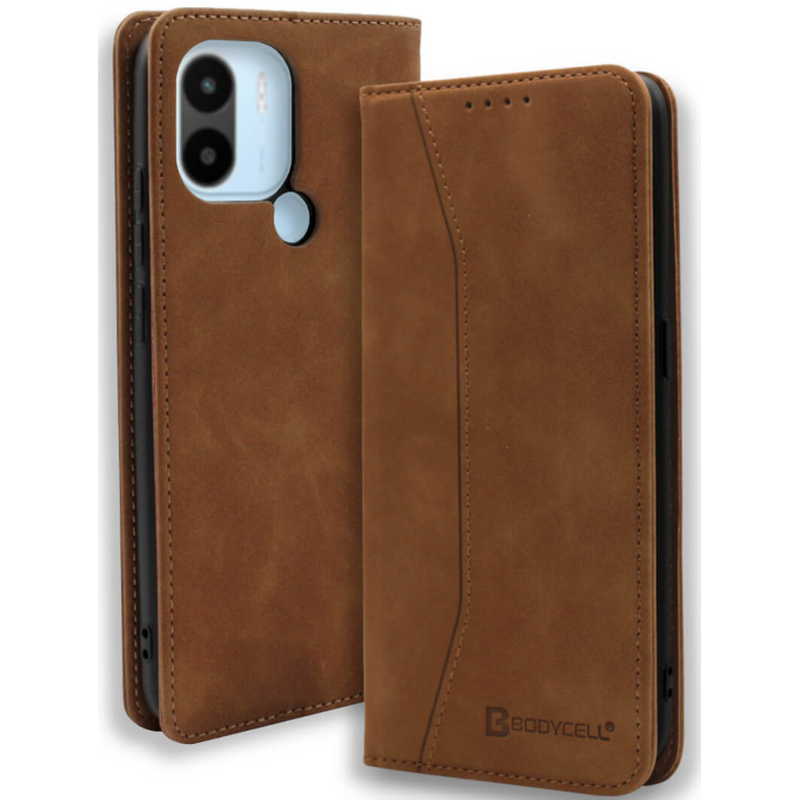 BODYCELL Θήκη Πορτοφόλι Xiaomi Redmi A2 Plus / A1 Plus - Bodycell - Καφέ