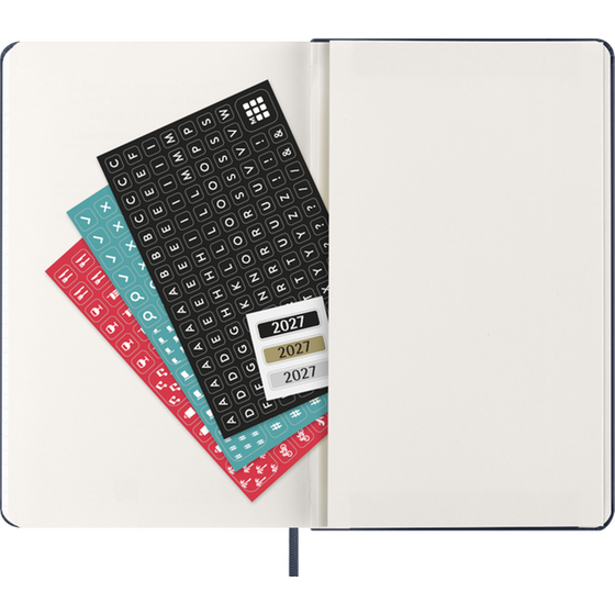 Ημερολόγιο Εβδομαδιαίο 2027 Moleskine 12M L Hardcover Μπλε image 4