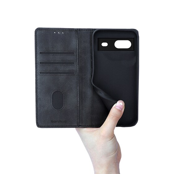 Θήκη Google Pixel 7 - Sonique Vintage Magnet Book - Μαύρο image 4