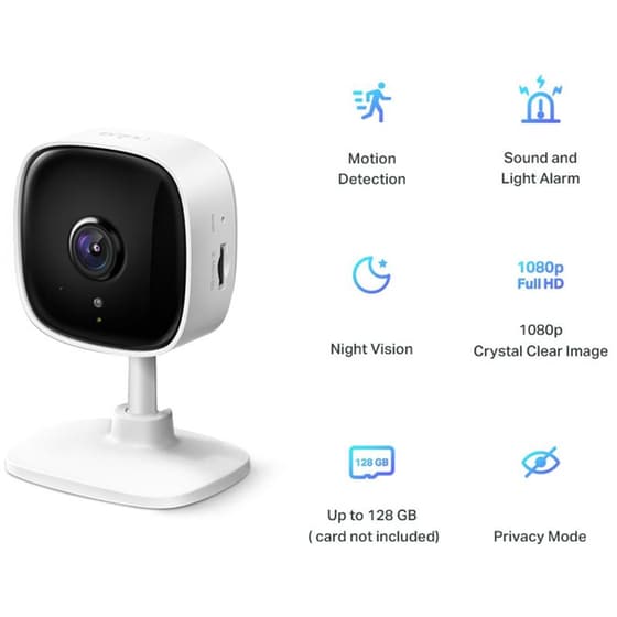 Ασύρματη IP Camera TP-Link Tapo C100 Full HD Επιτραπέζια με Λειτουργία Pan & Tilt image 2