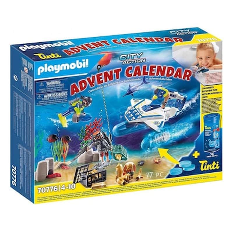 Playmobil City Action Χριστουγεννιατικο Ημερολογιο – Παιχνιδι Στην Μπανιερα Με Αστυνομους (70776)