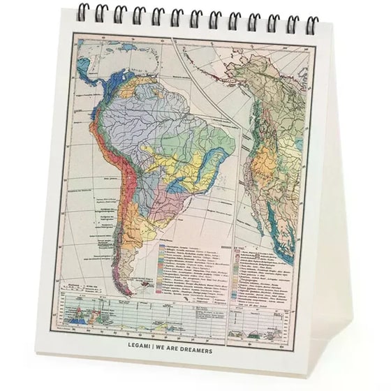 Ημερολόγιο Γραφείου Legami 2026 Vintage Maps image 1