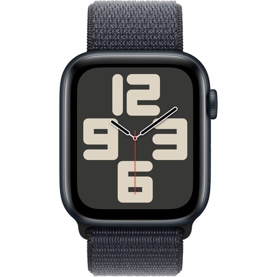 Apple Watch SE GPS + Cellular 44mm Midnight Aluminum Case with Ink Sport Loop image 2