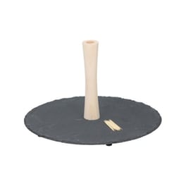 Δίσκος Σερβιρίσματος Alpina Switzerland Ξύλινος 30cm - Ανθρακί