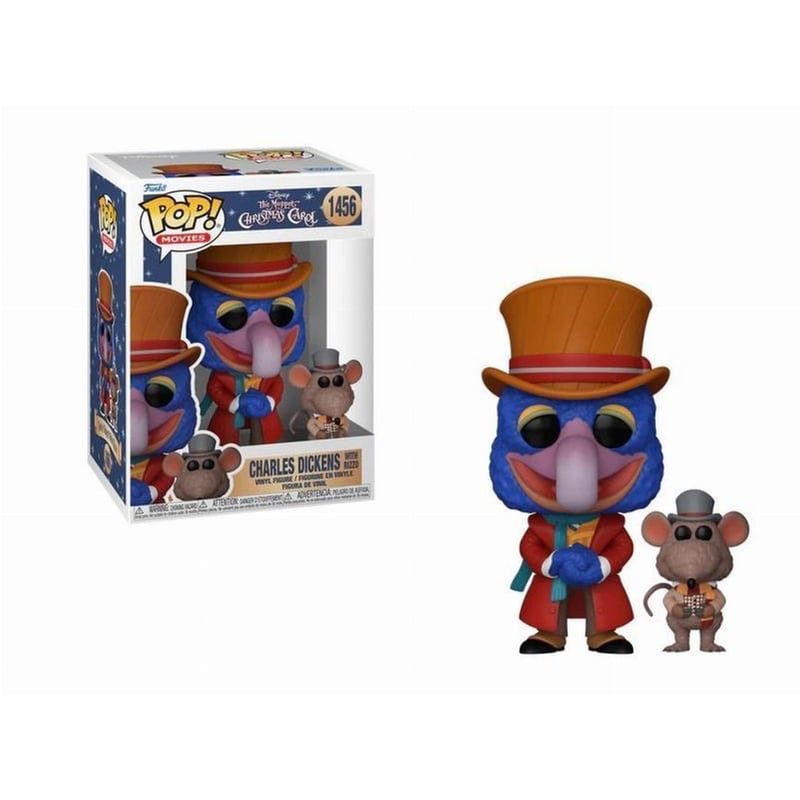 Funko Pop! Movies - Disney - The Muppet Christmas Carol - Charles Dickens with Rizzo #1456