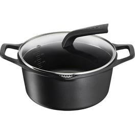 Κατσαρόλα Βαθιά TEFAL E2494644 από Χυτό Αλουμίνιο 24 cm Μαύρο