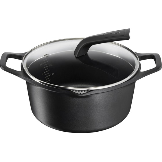 Κατσαρόλα Βαθιά TEFAL E2494644 από Χυτό Αλουμίνιο 24 cm Μαύρο image 0