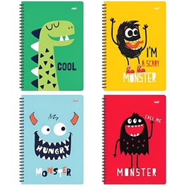 Τετράδιο Σπιράλ NEXT Β5 Cute Monsters (1 Τεμάχιο)