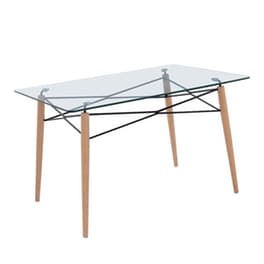 Τραπεζάκι Σαλονιού Woodwell από Γυαλί 120x80x74cm - Διαφανές