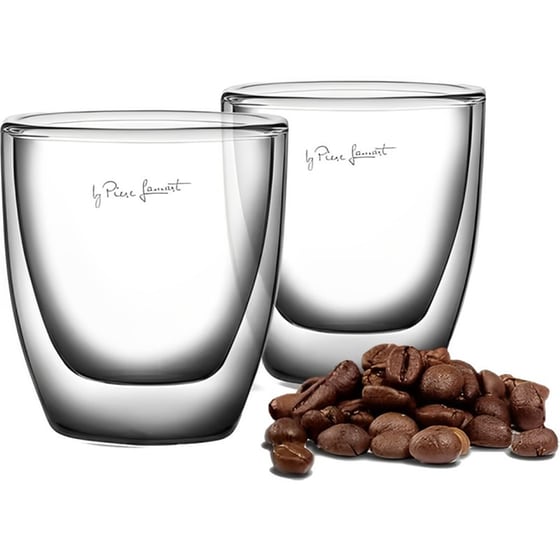 Σετ Φλιτζάνια Espresso Γυάλινα LAMART LT 9009 Διάφανα 80ml 2τμχ image 1