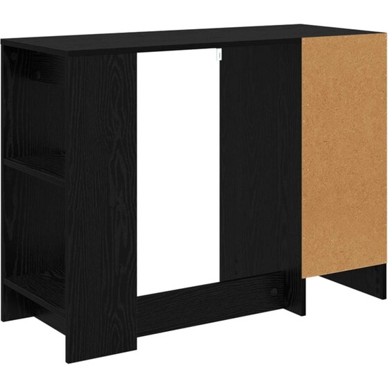 Γραφείο VidaXL από Επεξεργασμένο Ξύλο 100x40x75 cm - Μαύρη Οξιά image 6
