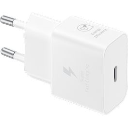 Φορτιστής Πρίζας Samsung Power Adapter USB-C 25W με Καλώδιο - Λευκό