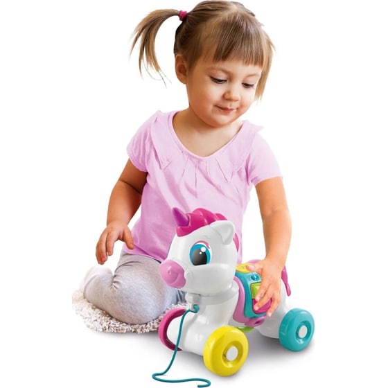 Baby Clementoni βρεφικό παιχνίδι Συρόμενο Μονόκερος image 1